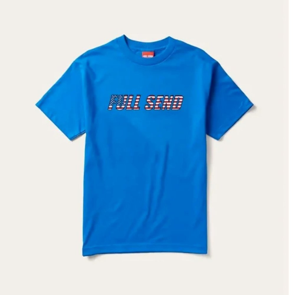 USA Nelk Full Send Fourth of July Tee Shirt LARGE NEW